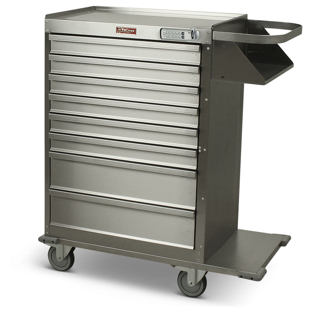 6020E stainless steel orthopedic cast cart with electronic lock and accessories