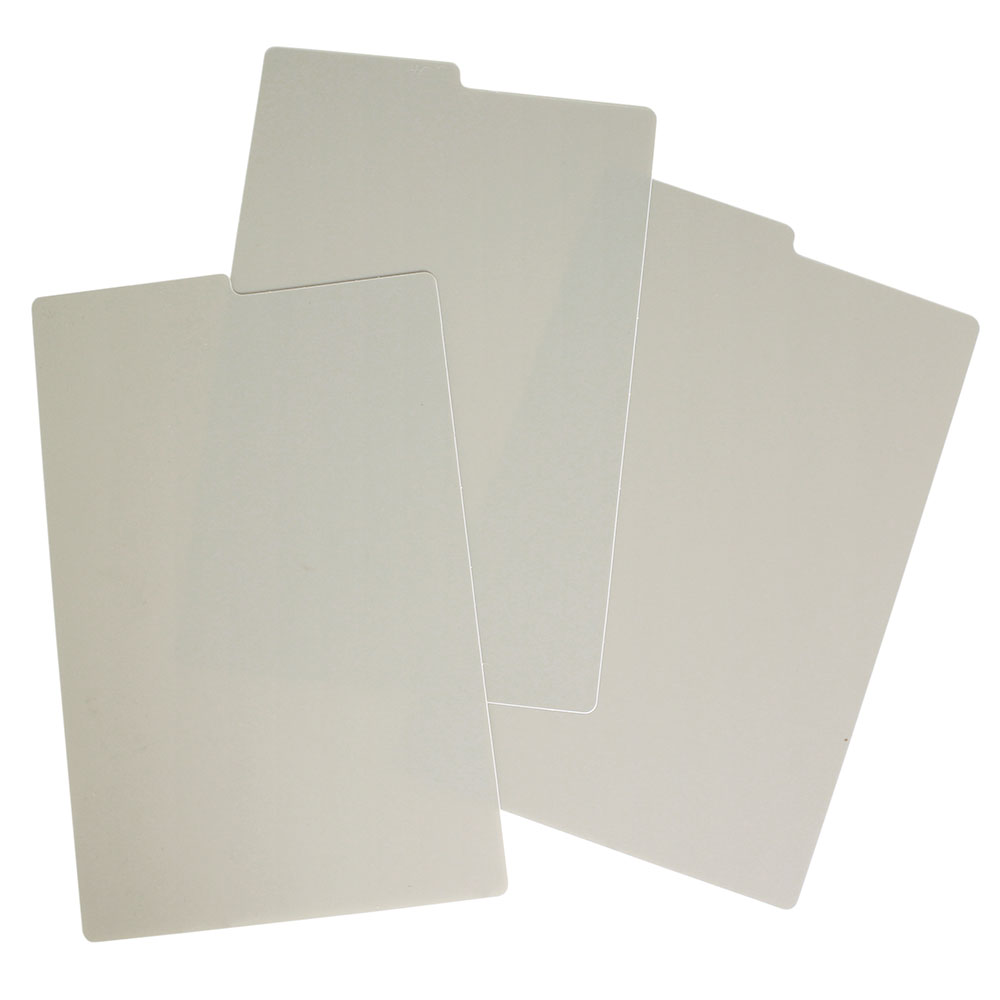 Patient card dividers, front view