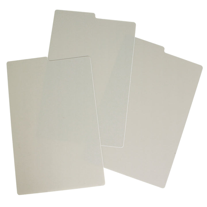 Patient card dividers, front view