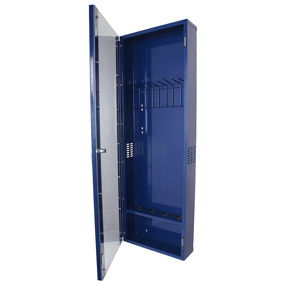Side mounted intubation scope cabinet on white background