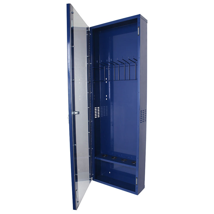 Side mounted intubation scope cabinet on white background