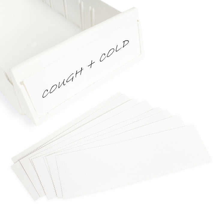 680533 medication bin label pack, 150 labels, white