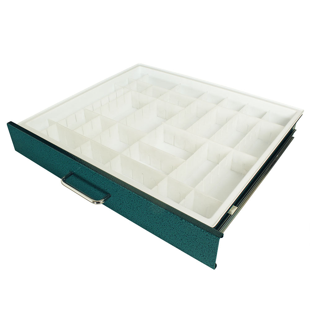 68630-P1 Harloff medical cart insert tray with adjustable dividers for Mini24 and AL/SL medication carts