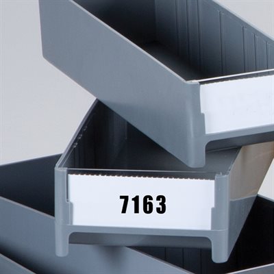 Fanfolded slip-in bin labels for #1308 bins – 1000 pack, 3.5 x 1.25 inch