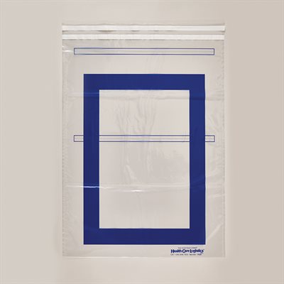 Security Bags with Blue Border – Full-Size Crash Cart, 29? x 20?