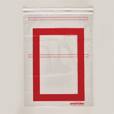 Security Bags with Red Border – 29? x 20?, Tamper-Evident for Crash Cart Boxes