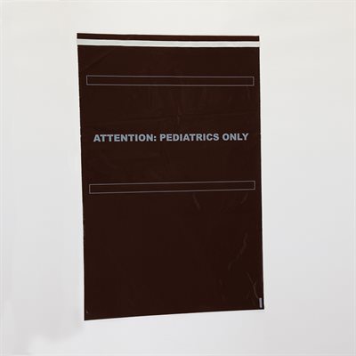 Amber Security Bags for Full-Size Crash Cart – Pediatric Use, 29x20, Tamper-Evident