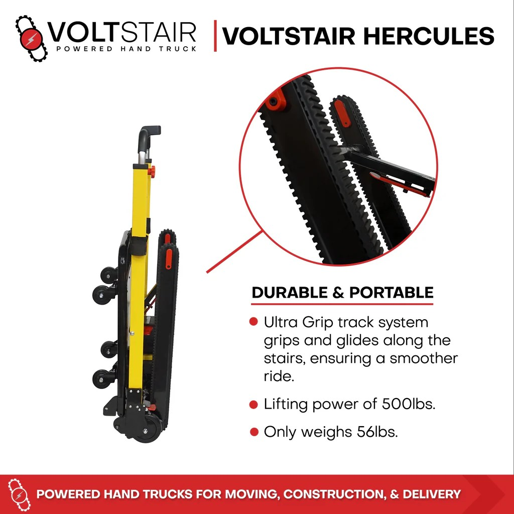 Voltstair Hercules showing battery and control buttons