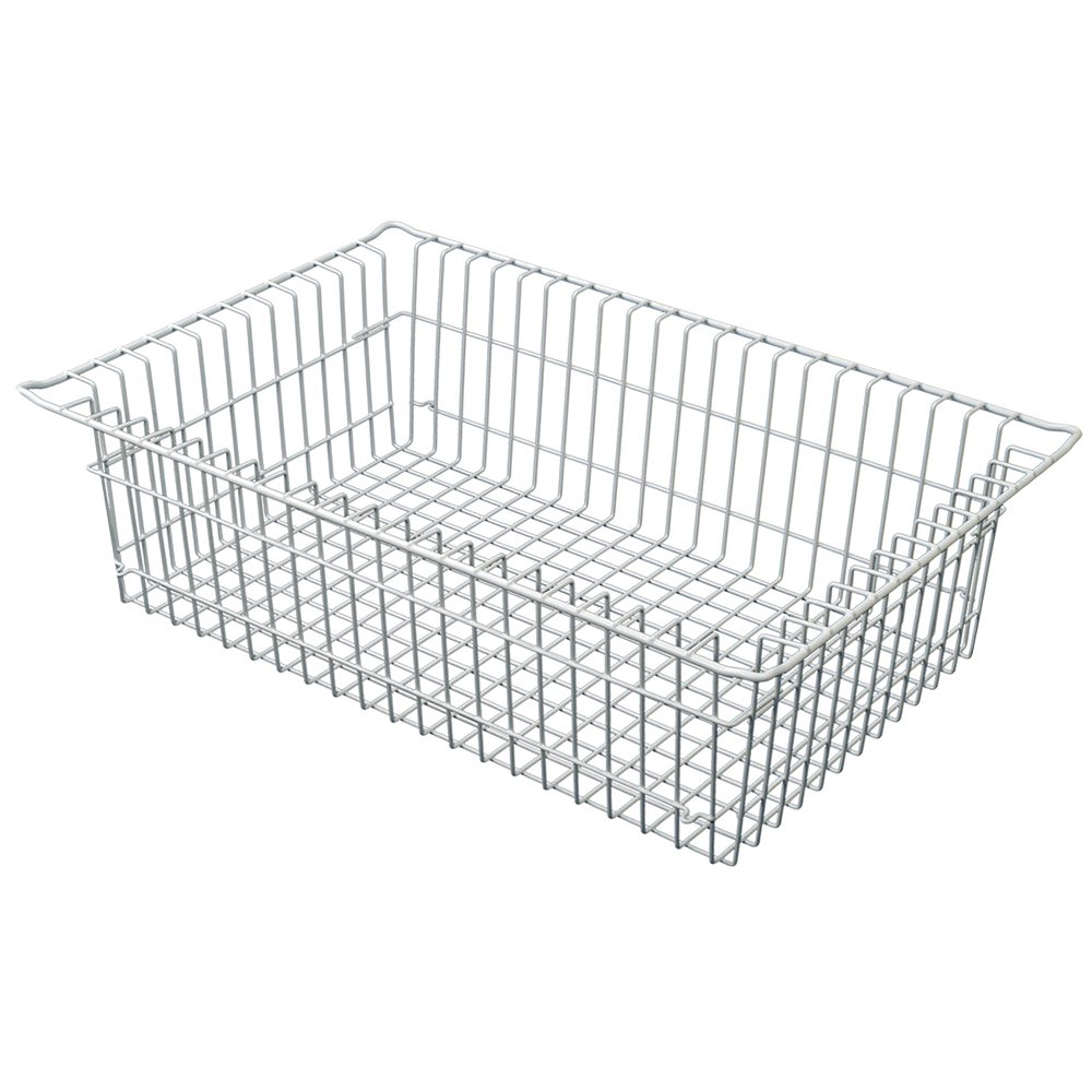 5-inch white MedStor Max wire basket with perforated design for large medical supply storage