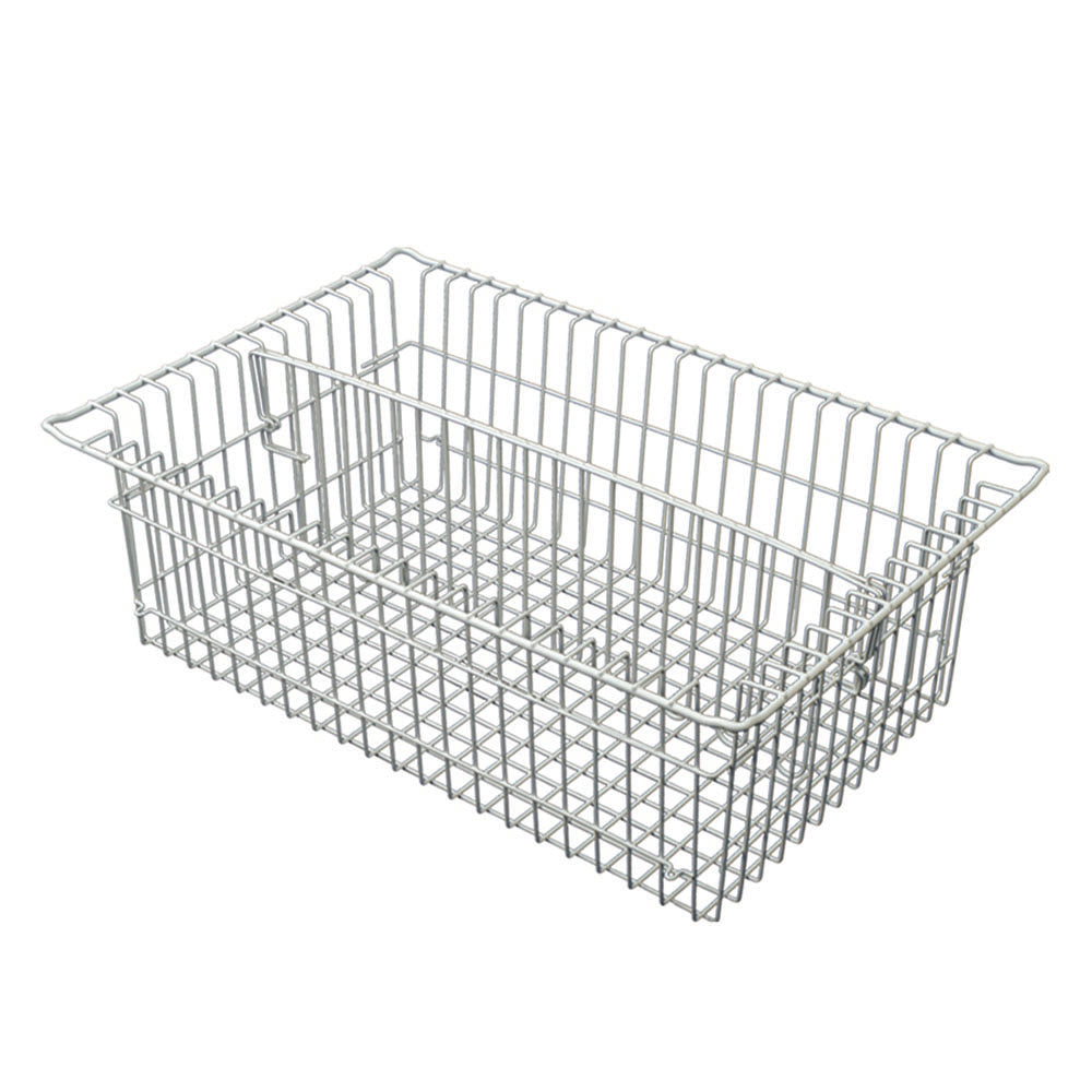 8-inch wire basket with long divider for MedStor Max medical storage cabinets