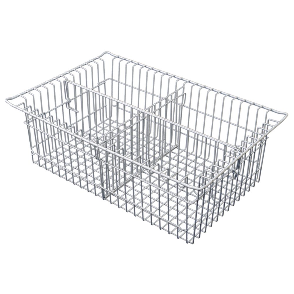 8-inch wire basket with short and long dividers for MedStor Max cabinet