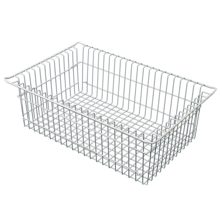 8-inch deep wire basket for organizing bulkier urology items