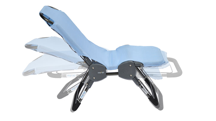 Rolling base attachment for Ultima Bath Chair for shower transport
