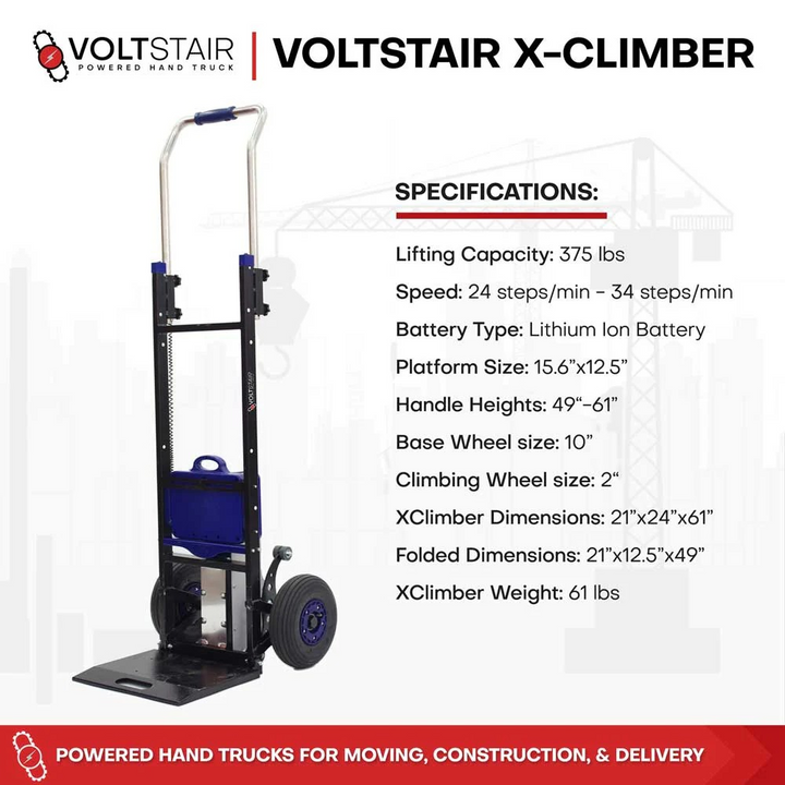 Side angle of Voltstair X-Climber in use