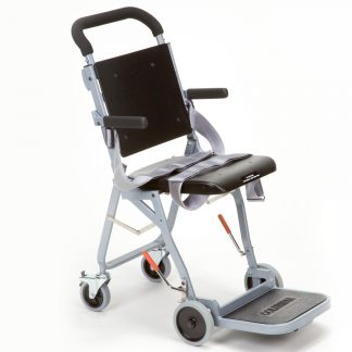 Compact folding wheelchair for airline use