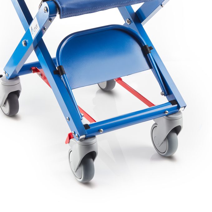 Airchair II footplate raised in folded position