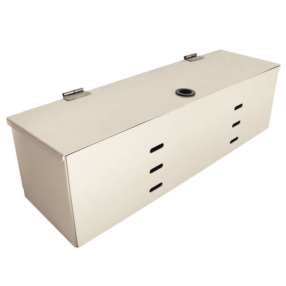 Medical cart cup and straw holder with two compartments and lid