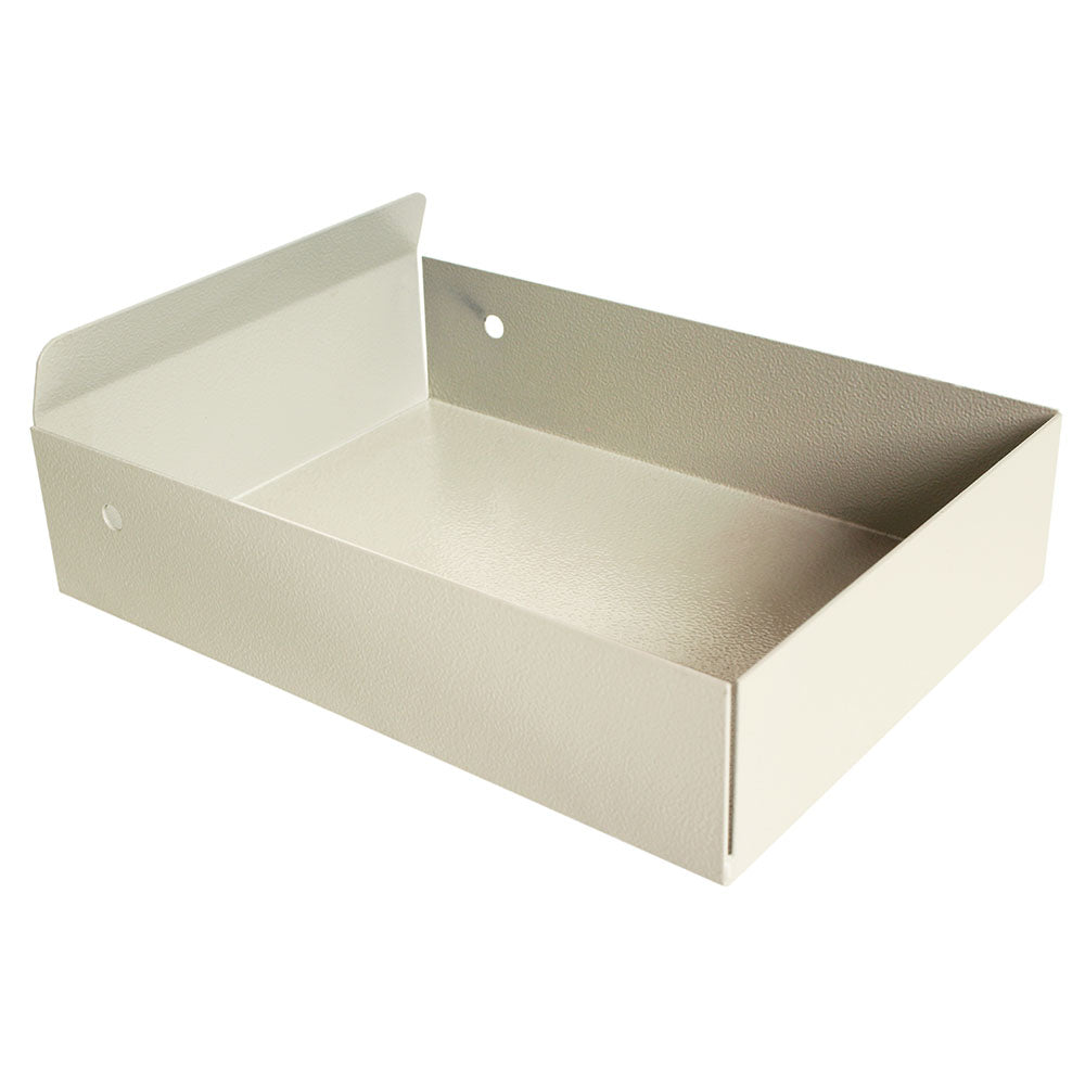 Aluminum medication cart storage bin, silo view