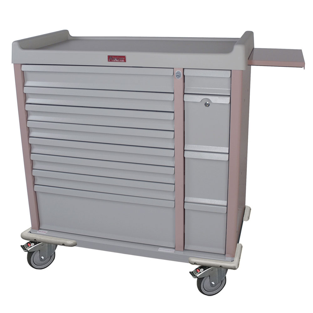 AL294BOX Aluminum Unit Dose Cart with 294 box capacity and BEST lock