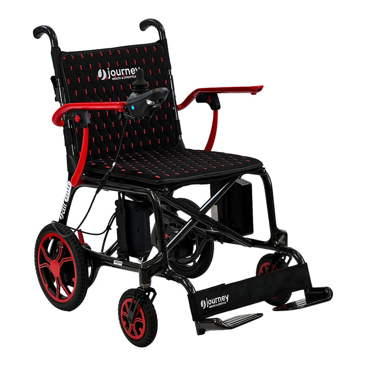 Journey Air Elite carbon fiber folding power chair front view