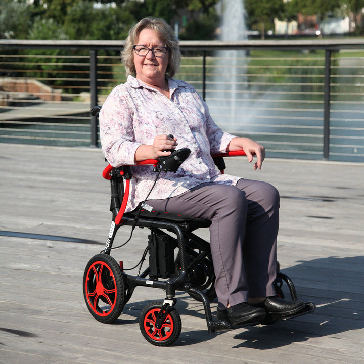 Journey Air Elite lightweight power chair lifestyle use