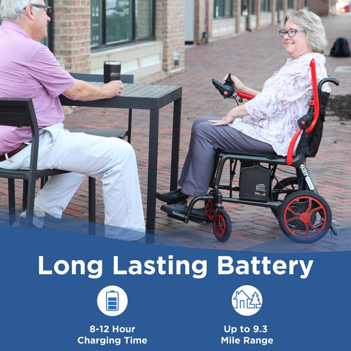 Journey Air Elite lightweight power chair rear view