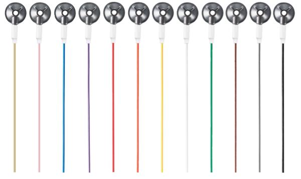 Ambu disposable EEG cup electrodes close-up