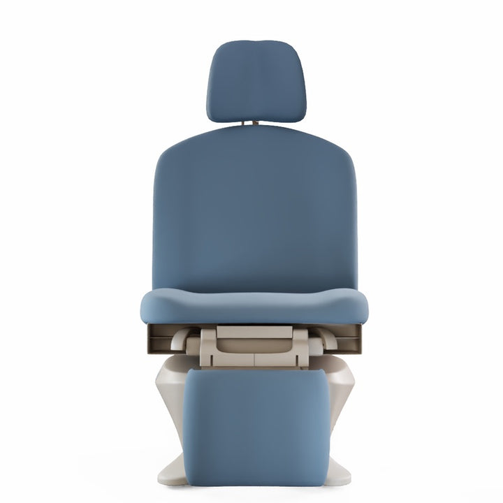 Side view of Assist Power Procedure Table with extended leg rest