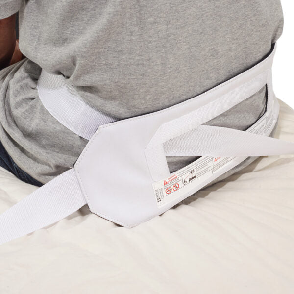 Belpro abdominal roll belt for bed with criss-cross design and tie or buckle options