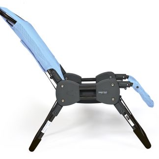 Ultima Access Bath Chair with seat cushion and mesh in Beach Bubble Blue