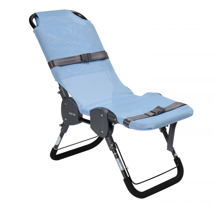 Slate gray frame Ultima Bath Chair in Lionfish Lavender