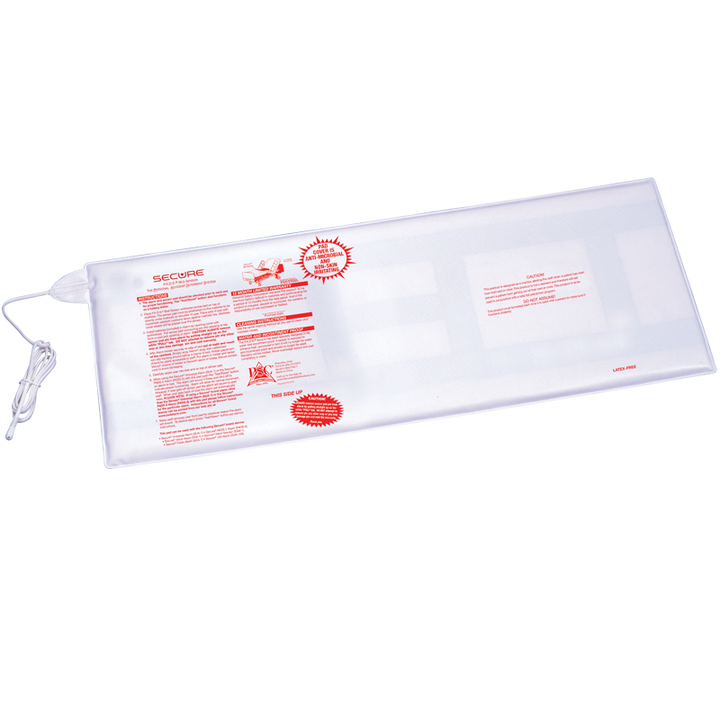 Secure 12x30 bed pad for fall alarm monitoring system