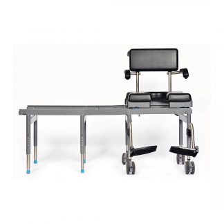 Versa Transfer System with rolling base and tub base connected