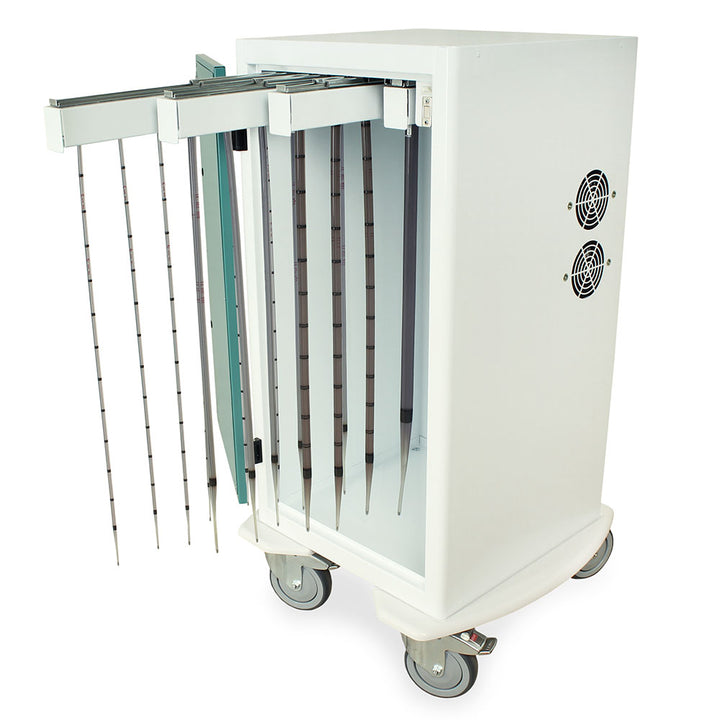 Side view of Savary-Gilliard® drying system for 24 dilators