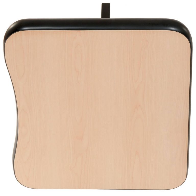 Adjustable Height Wall-Mounted Fold-Down Table EM26221SS with compact foldable design and ergonomic laminate surface
