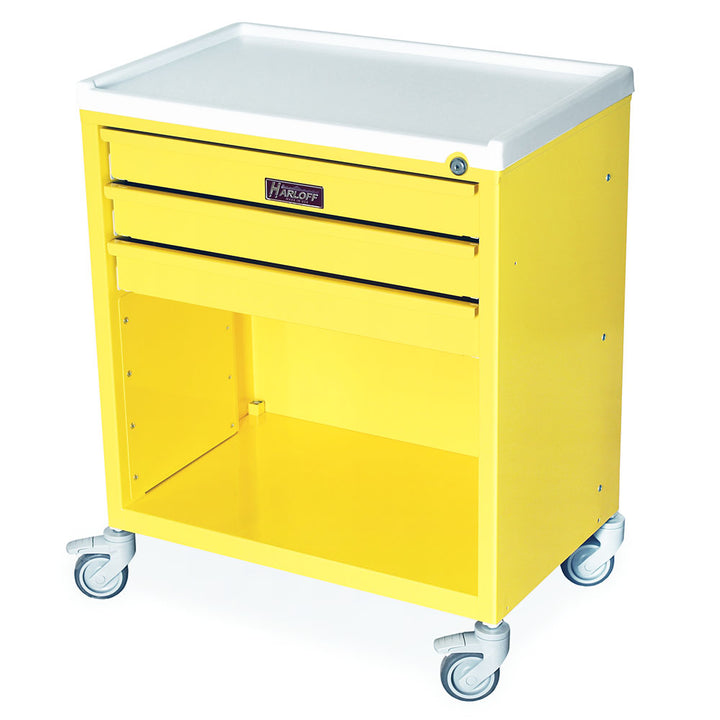 ETC-3 economy treatment cart yellow quarter left