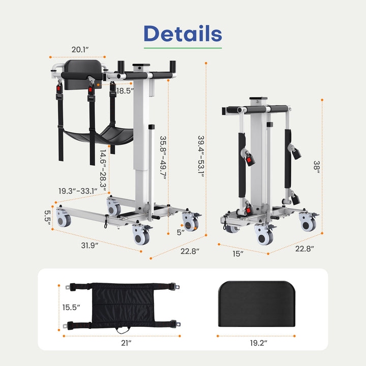 Freedom EveryLift foldable compact design for storage and transport