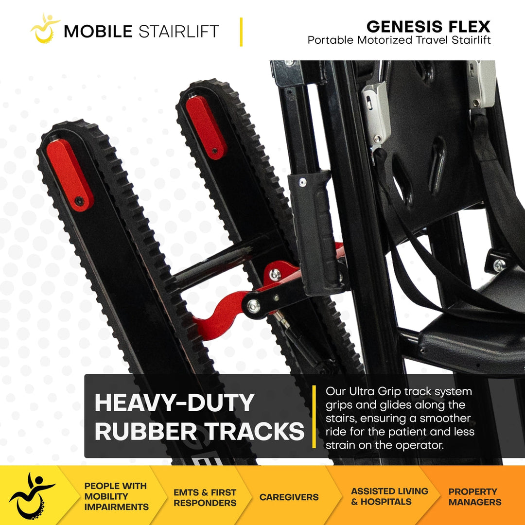 Genesis Flex transport chair and mobile stairlift conversion system
