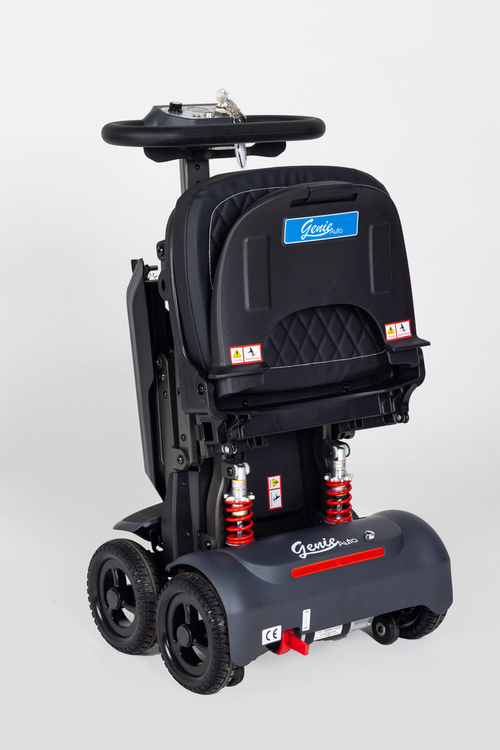 Genie Auto airline friendly mobility scooter folded