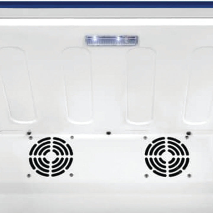 Haier HYC-118 vaccine refrigerator interior shelving view