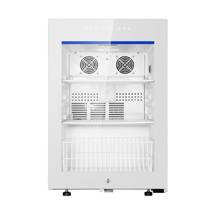 Haier HYC-85GD 3 cu ft pharmacy refrigerator closed front view