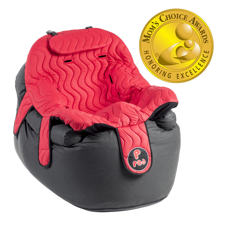 P Pod pediatric postural chair with quilted cover and bean bag base