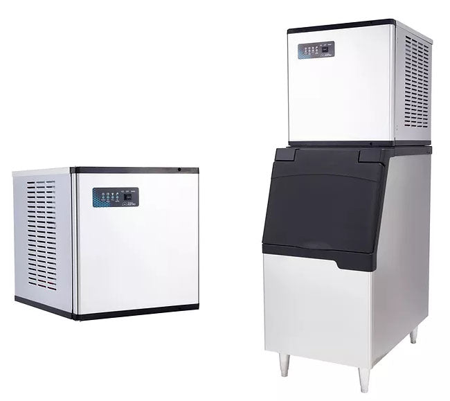 high capacity stainless steel ice machine antimicrobial interior