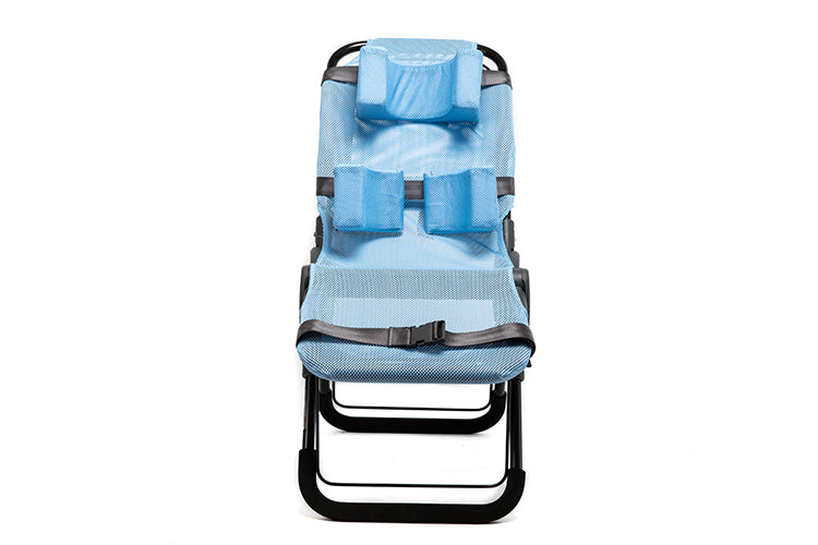 Slate gray frame Ultima Bath Chair in Lionfish Lavender