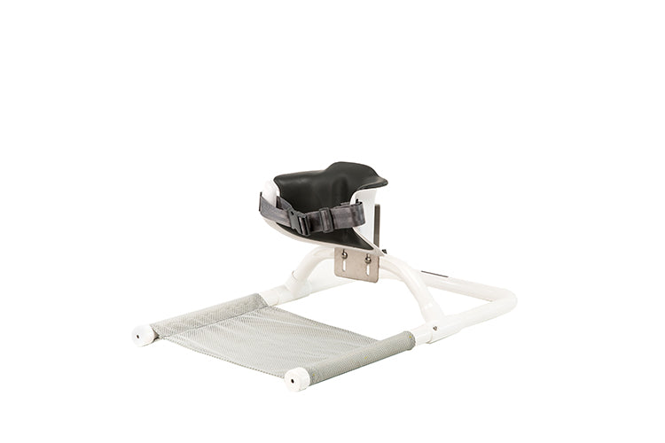 Child seated in Lo-Back Contour PVC Bath Support