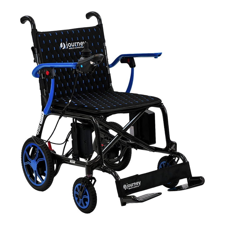 Journey Air Elite lightweight power chair blue color