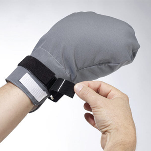 Soft padded Belpro security mitt with reinforced construction