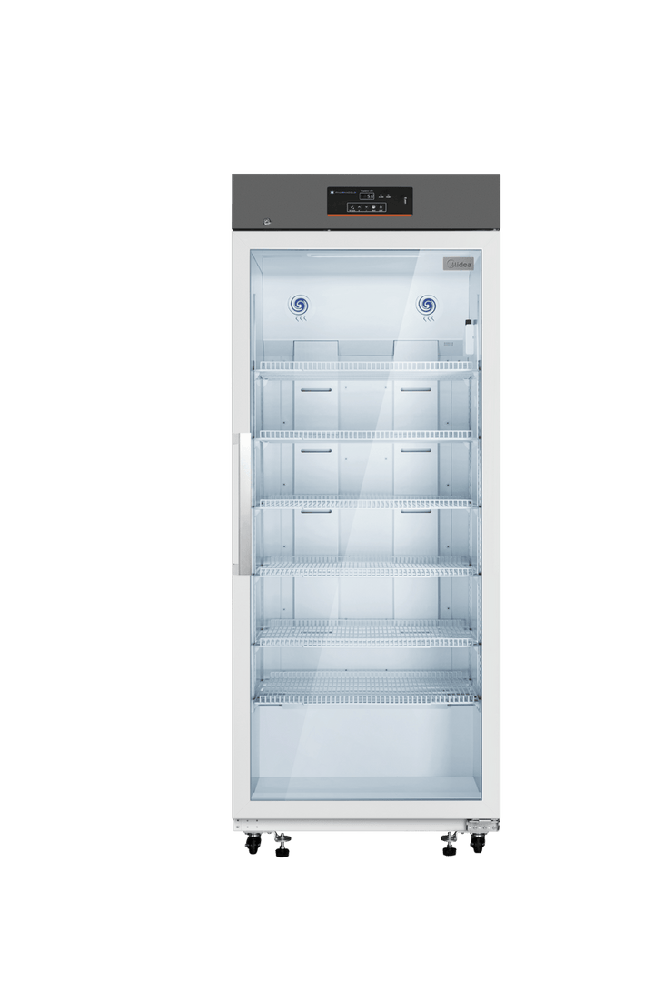 Pharmacold VAX-606 upright glass door vaccine pharmacy refrigerator front view