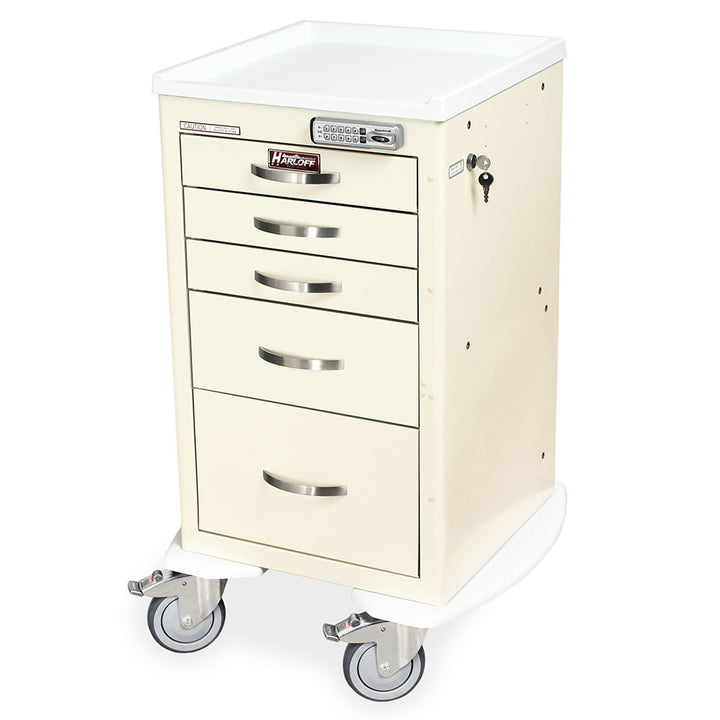 MDS1824E05 mini medical procedure cart Cream front view