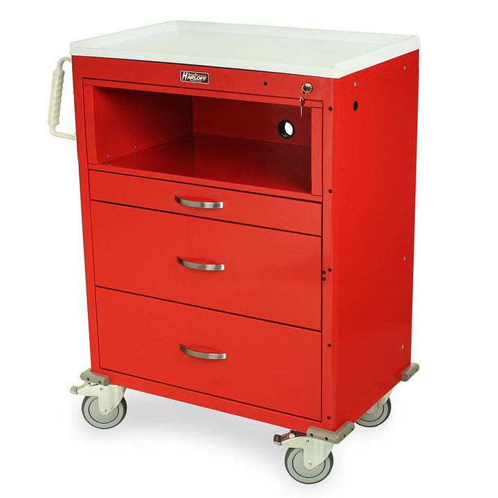 MDS3030KC4-RED cart three drawers equipment holder